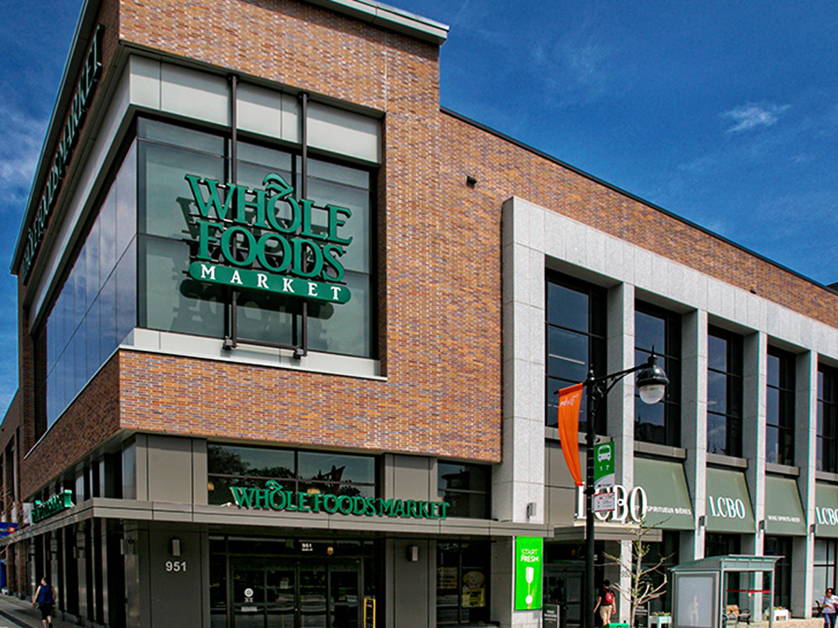 Photo of the front of Whole Foods store at Landsdowne Park